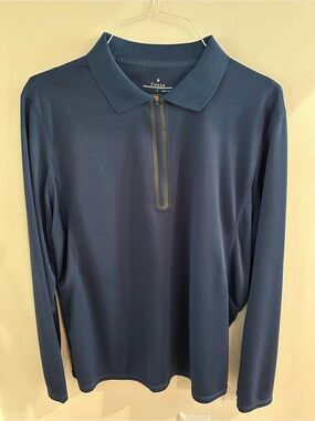 Men's Long Sleeve Pullover - Navy